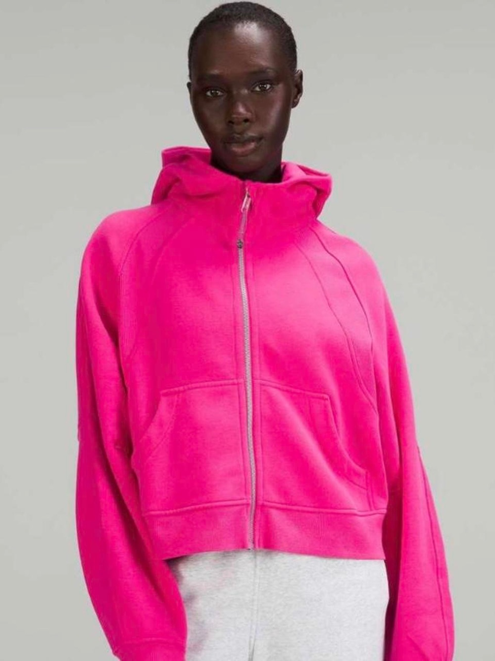 Lululemon Oversized Sonic Pink Full Zip Scuba